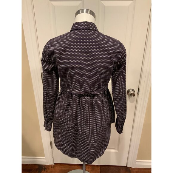 Maeve Anthropologie Blue Polka Dot Button-up Shirt, Size S - Picture 6 of 7